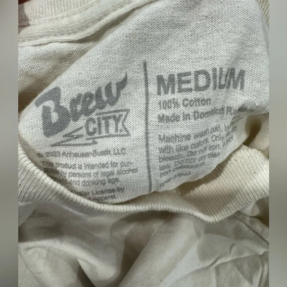 Budweiser Cream Tee with Red Truck Graphic - Picture 3 of 3